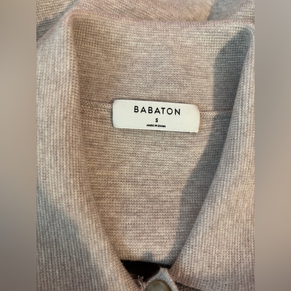 Aritzia Society Shirt Jacket In Heather Oatmeal Size S - Picture 7 of 11